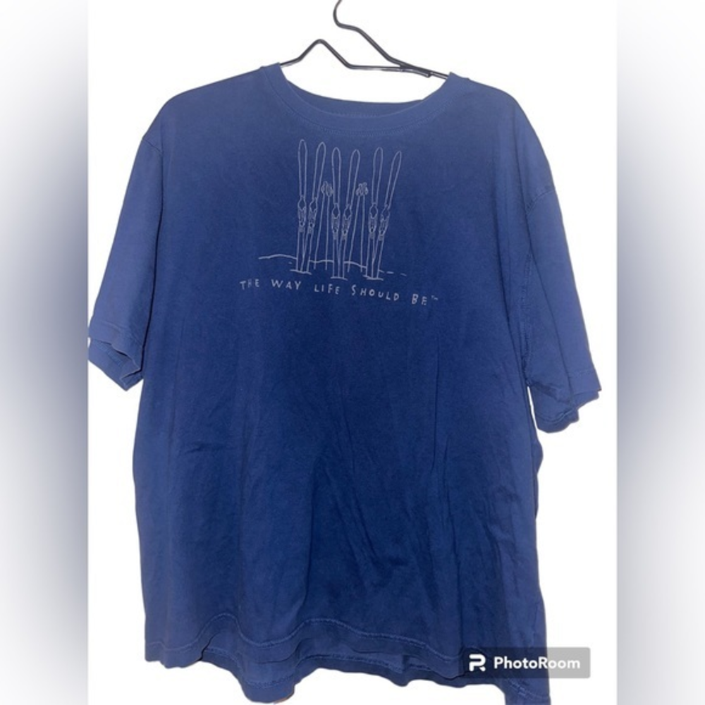 LL. Bean Vintage- Way Life Should‎ Be Ski Shirt